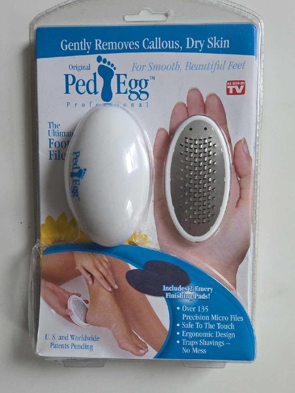 Professional White Foot File - Gentle Callus Remover